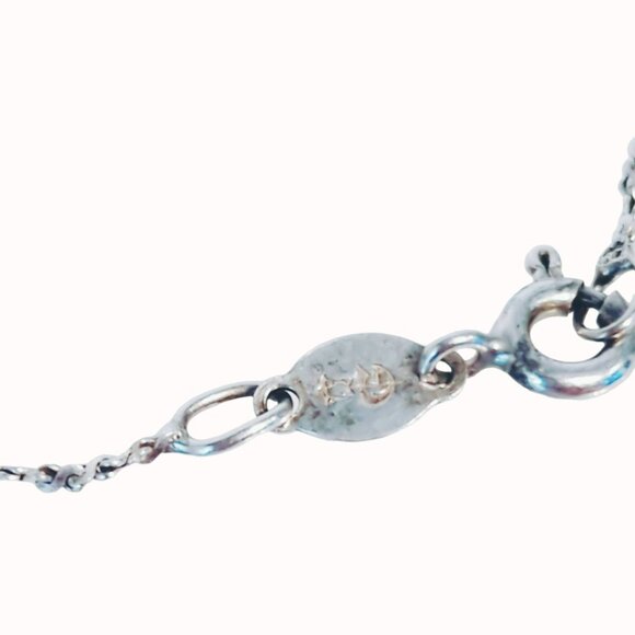 Sterling Silver Italy 925 Delicate Chain Bracelet 7 Inches Long - Picture 11 of 11